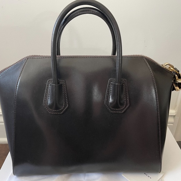 GIVENCHY Dark Brown Medium Antigona Bag - Picture 2 of 16